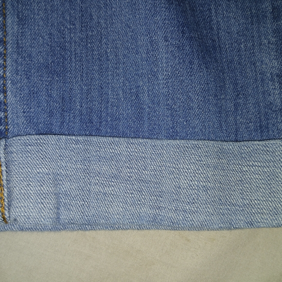 Hudson Jeans Classic Blue Straight Cuffed Leg Denim - Picture 10 of 13